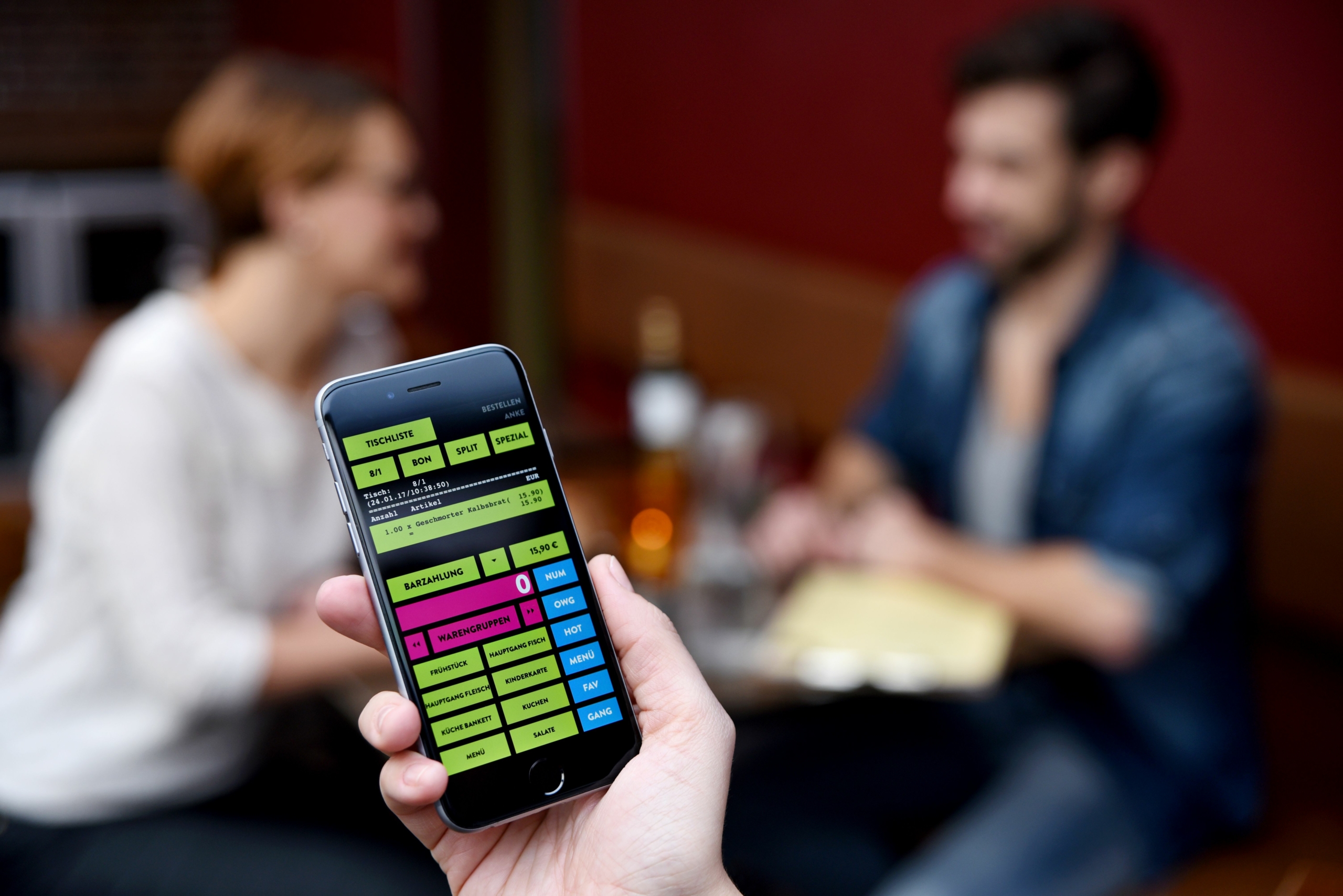 Matrix NEO Kassenapp auf iPhone
