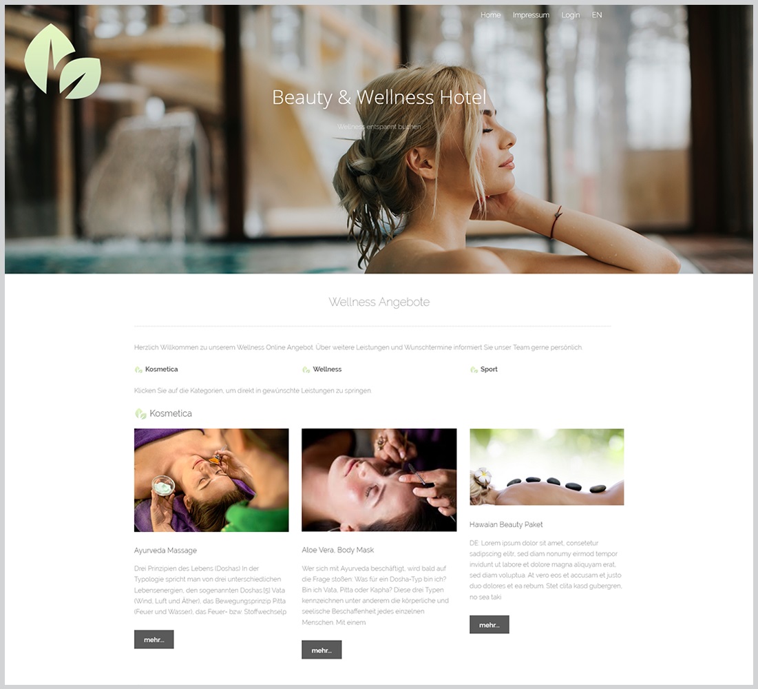 MY SPA Online-Buchung